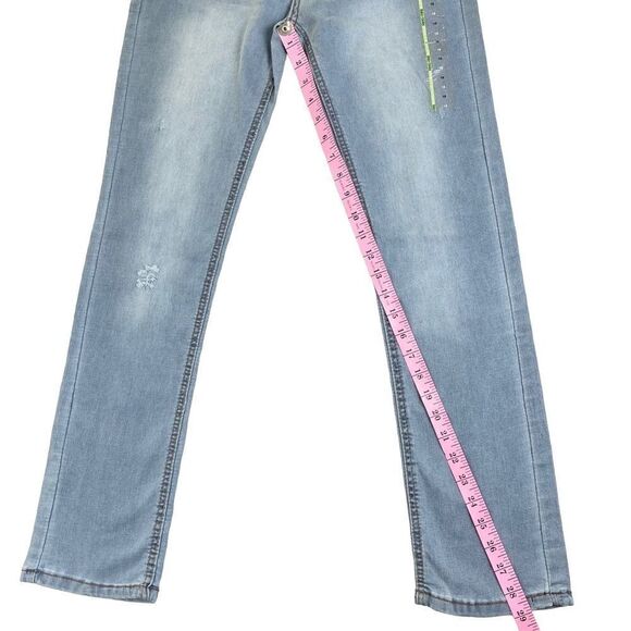 Ring of Fire Sustainable Denim Light Wash Skinny Stretch Jeans Boys Size 18 - Picture 5 of 9